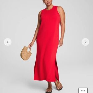 SPANX Air Essentials Red Sleeveless Dress